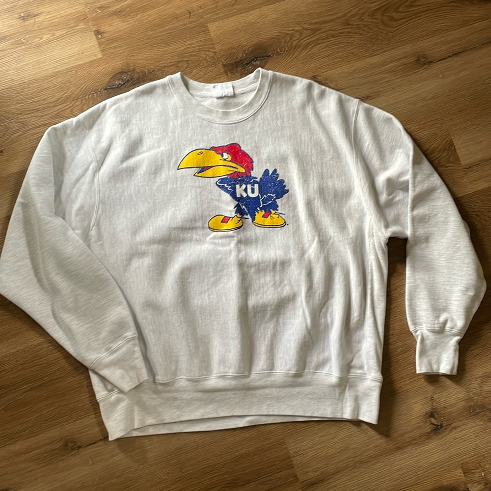 Men’s Champion Kansas University Crewneck